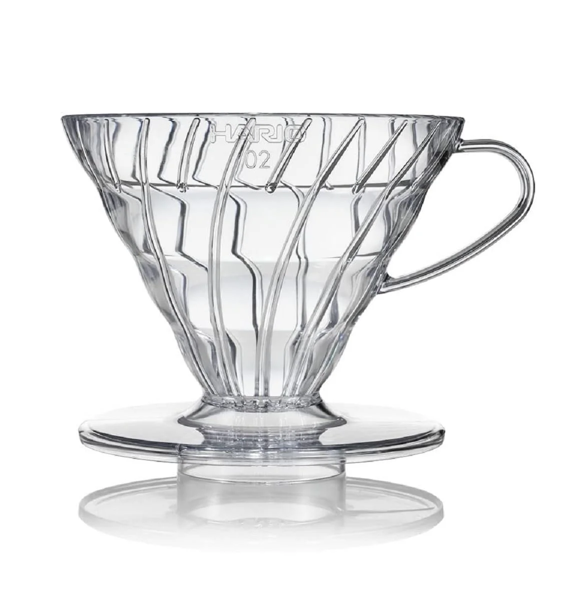 Hario V60-02 dripper, plastový čirý